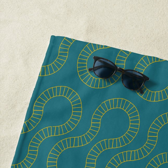 Racetracks  beach towel (In Situ)