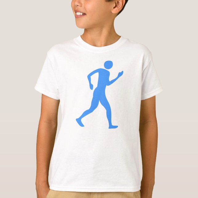 Racewalking - Baby Blue T-Shirt (Front)