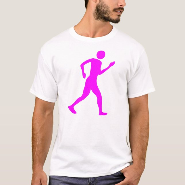 Racewalking - Magenta T-Shirt (Front)