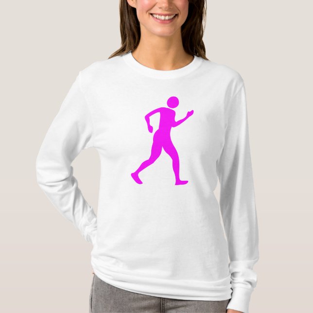 Racewalking - Magenta T-Shirt (Front)
