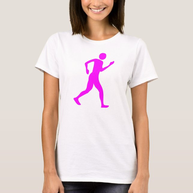 Racewalking - Magenta T-Shirt (Front)