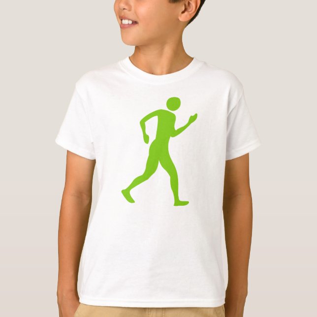 Racewalking - Martian Green T-Shirt (Front)