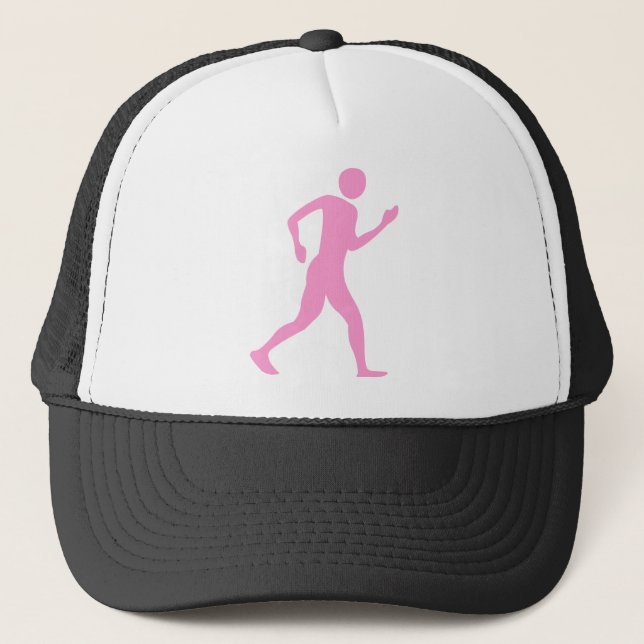 Racewalking - Pink Trucker Hat (Front)