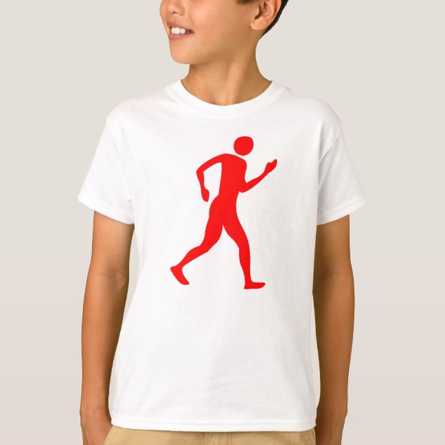 Racewalking - Red T-Shirt (Front)