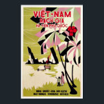 Rach Gia Vietnam Vintage Art Deco Travel Poster<br><div class="desc">A reproduction print of an Art Deco poster promoting tourism to Phu-Quoc and Rach-Gia and Ha-Tien in Vietnam. Digitally refurbished to bring out the original colours, even better and fix as many imperfections as possible. This art piece would look great when framed in the home, office, bar, cafe, pub or...</div>