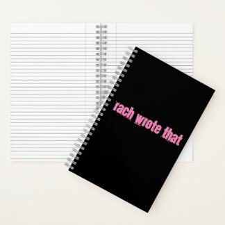 Rach Spiral Notebook