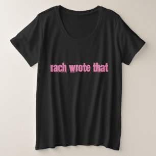 Rach T-shirt (Plus Size)  Plus Size T-Shirt