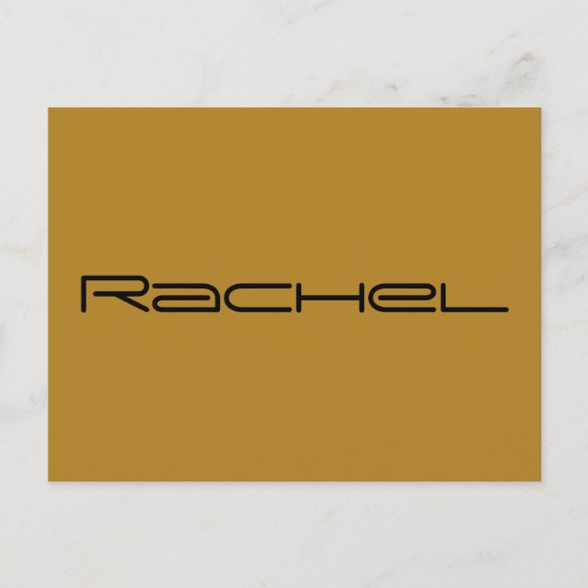 Rachel character from orphan Black geometric font Postcard (Front)