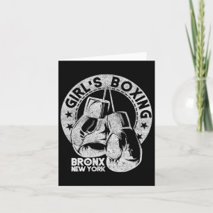Rachel Girls Boxing Bronx Ny Vintage Card