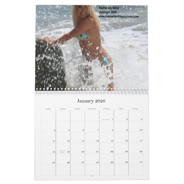 Rachel Joy Miller Bikini Pin-Up Calendar (Jan 2026)