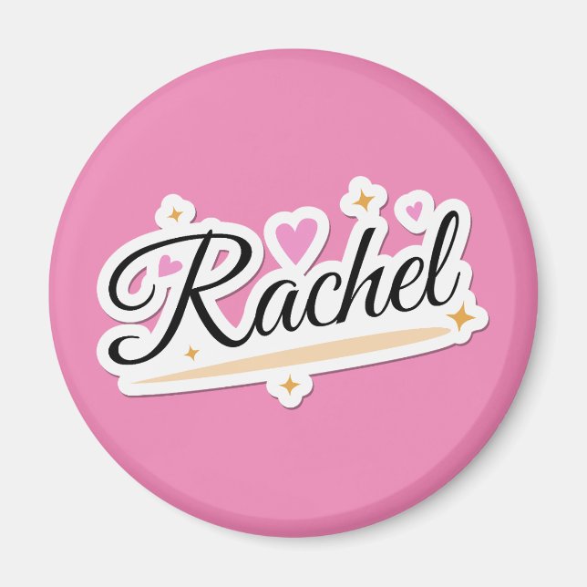 Rachel name cute design magnet (Front)
