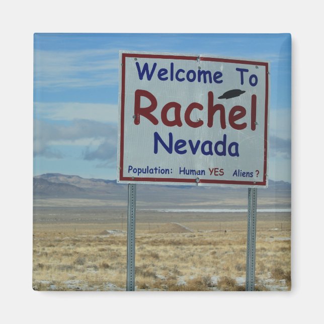 Rachel Nevada ET Highway Magnet (Front)