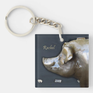 RACHEL THE PIGGY BANK KEY RING