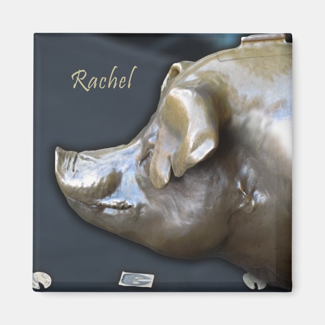 RACHEL THE PIGGY BANK Magnet (Front)