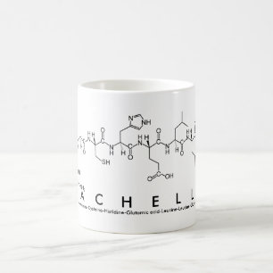 Rachelle peptide name mug