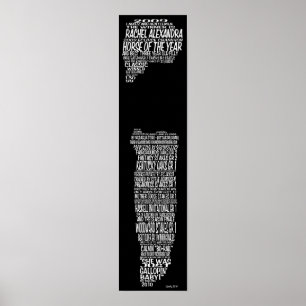 Rachelpedia HOY Rachel Alexandra Tribute Canvas Poster