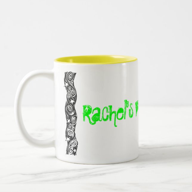 Rachel's Pimp Juice Two-Tone Coffee Mug (Left)