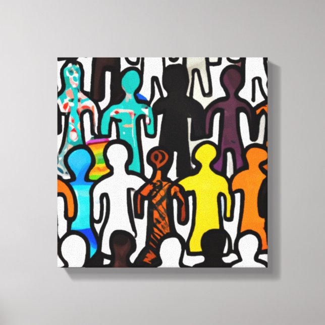 Racial Equality Collection Canvas Print (Front)