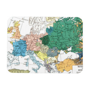 Racial Map of Europe Magnet