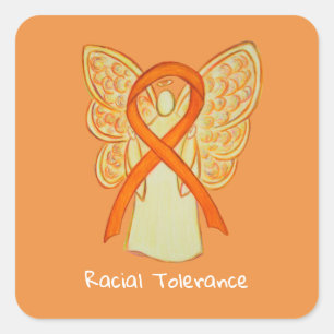 Racial Tolerance Awareness Ribbon Decal Stickers