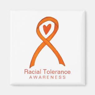 Racial Tolerance Awareness Ribbon Fridge Magnet