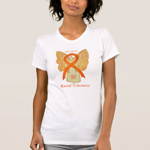 Racial Tolerance Orange Awareness Ribbon Shirt