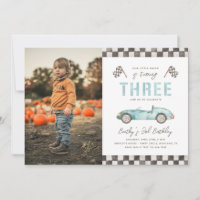 Racing 3rd Birthday Invitation | Racing Invitation