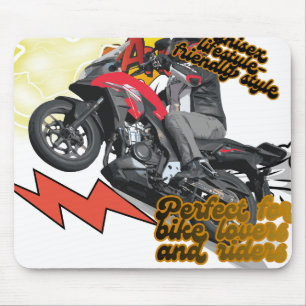 Racing Bike Art Mouse Pad