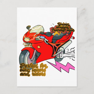 Racing Bike Art Speed Postcard