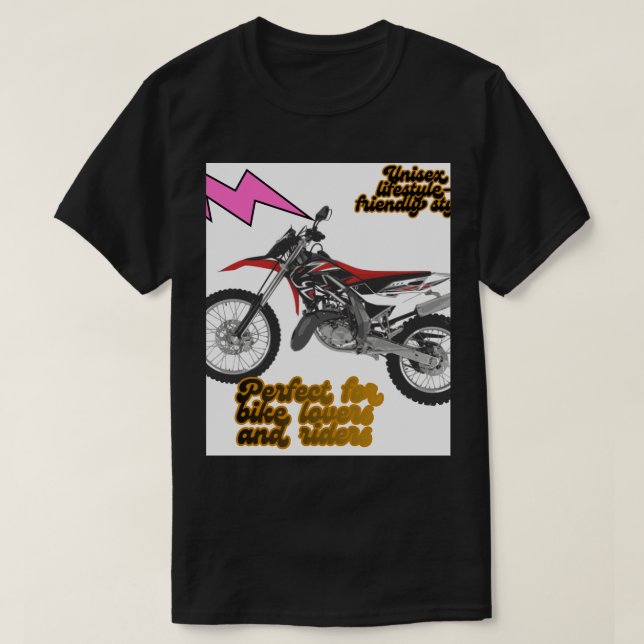 Racing Bike Art T-Shirt (Design Front)
