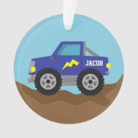 Racing Blue Monster Truck, for Boys