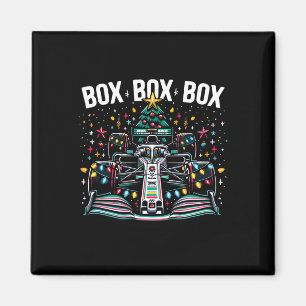 Racing Car Box Box Box Radio Call Fun Christmas Tr Magnet