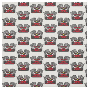 Racing Car Design Fabric