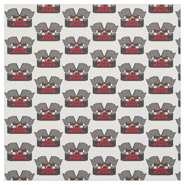 Racing Car Design Fabric (Swatch)