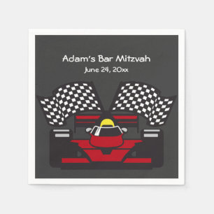 Racing Car Design Paper Napkins
