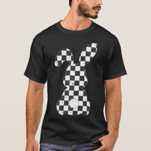 Racing Car Flag Bunny Happy Easter Race Car Boys G T-Shirt