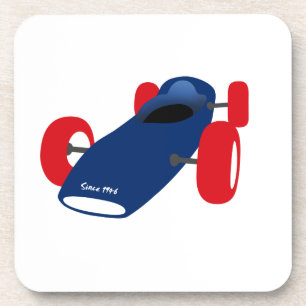 Racing Car illustration printed on t-shirts Coaster
