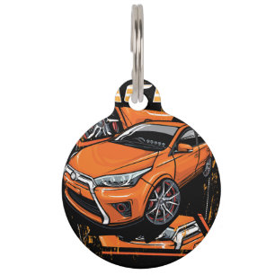 Racing Car _ Motor (101) Pet Tag