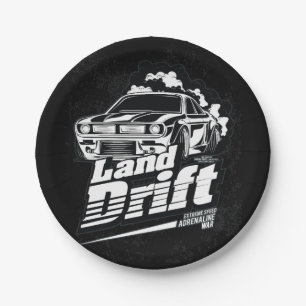 Racing Car _ Motor (253) Paper Plate