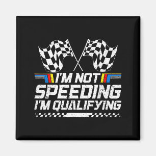 Racing Car Not Speeding Im Qualifying Race Magnet