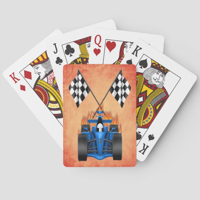 Racing Car Playing Cards (Back)