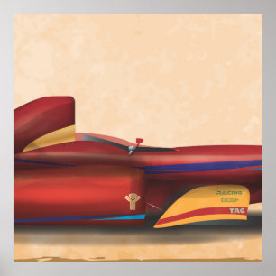 Racing Car Poster
