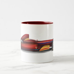 Racing Car Two-Tone Coffee Mug