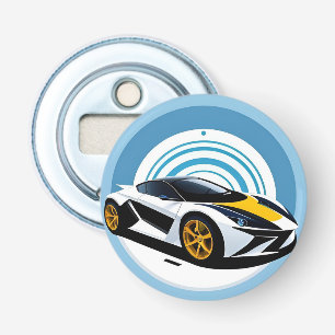 Racing Car with Dynamic Design Bottle Opener