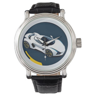 Racing Car with Dynamic Design Watch