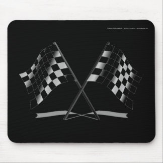 Racing Chequered Flags Mouse Pad