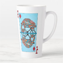 Racing Cyclist Large Latte Mug