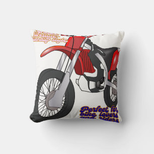 Racing Dirt Bike Art Cushion