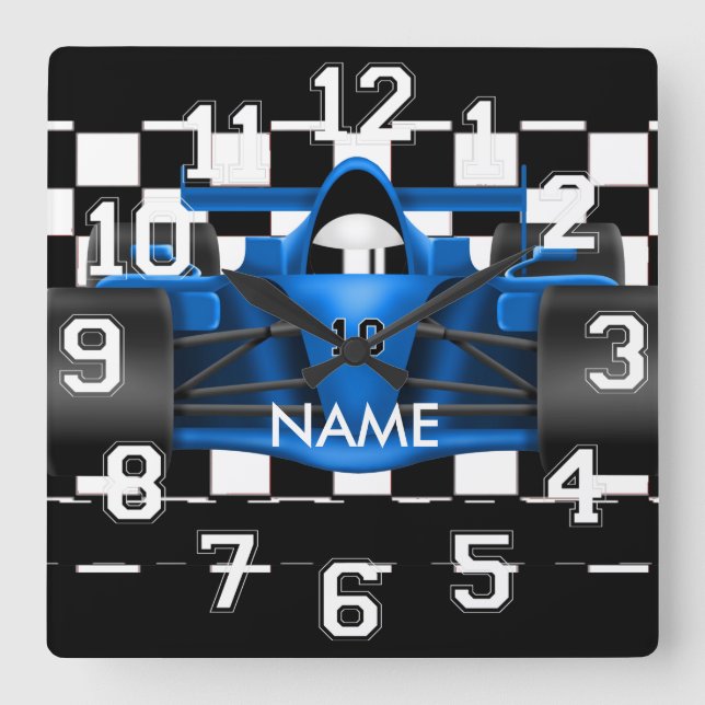 Racing Drag Race Car design Wall Clock (Front)