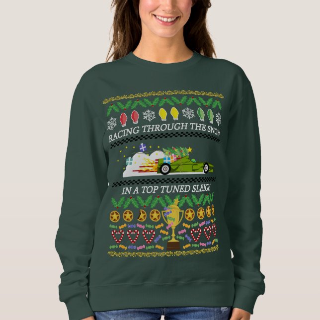 Racing Driver Christmas Shirt (Front)